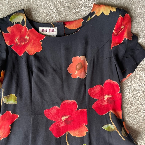 Vintage silk dress - Picture 5 of 6